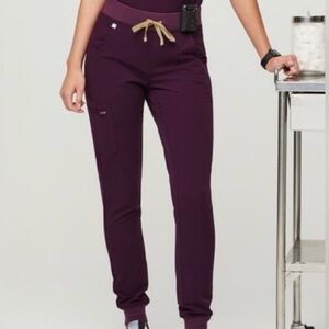 FIGS Zamora Jogger Scrub Pants Size Large 🖤💜
